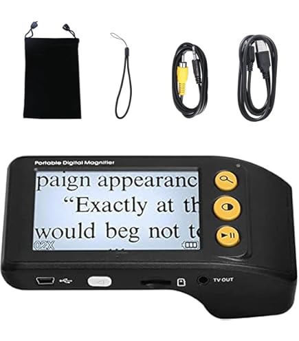 Amazon.co.jp: Fonice 電子ルーペ 拡大読書器 デジタル拡大鏡 3.5